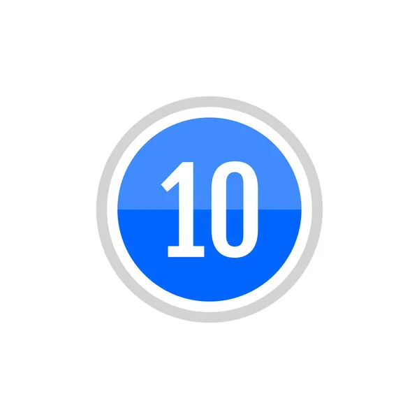 ベクターのロゴデザイン ナンバーズ10 — ストックベクタ