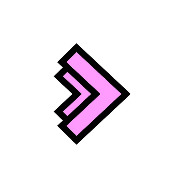 Arrow Logo Design Simple Style Vector — Stock Vector
