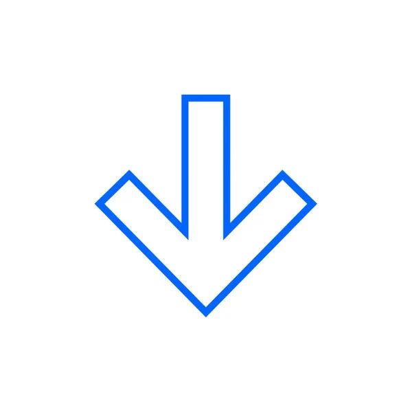 Icono Signo Flecha Ilustración Vectorial — Vector de stock