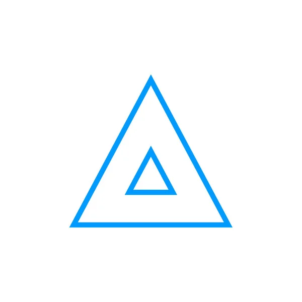 Driehoek Pictogram Vector Ontwerp Illustratie Logo — Stockvector