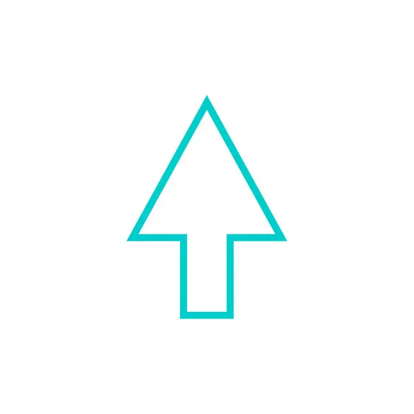 Icono Flecha Ilustración Simple — Vector de stock