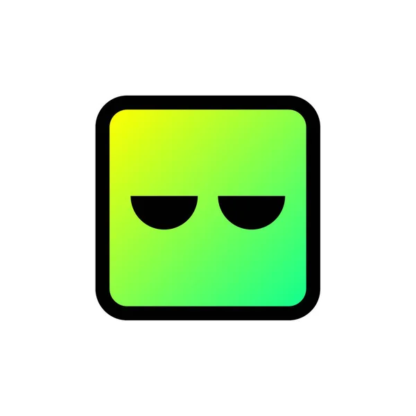 Emoji Ikon Vektor Illustration Vit Bakgrund Stockvektor