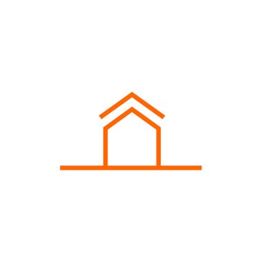 Emlak simgesi, vektör illüstrasyonu