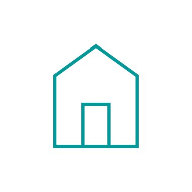 Emlak simgesi, vektör illüstrasyonu