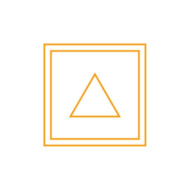 Üçgen şablonunun vektör çizimi