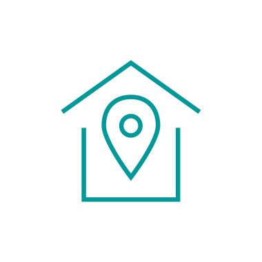 Emlak simgesi vektör illüstrasyonu