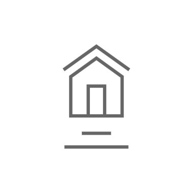 Emlak simgesi vektör illüstrasyonu