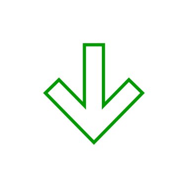 ok simgesi vektör illüstrasyonu