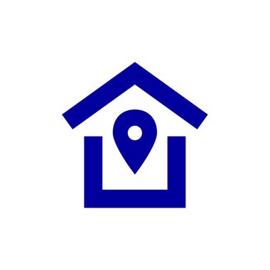 Emlak simgesi vektör illüstrasyonu