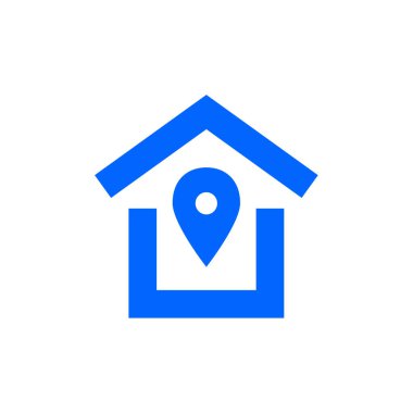 Emlak simgesi vektör illüstrasyonu