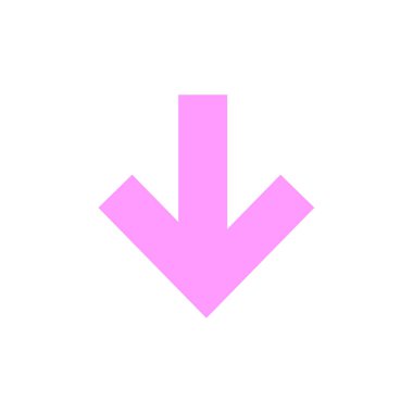 Beyaz arkaplanda izole edilmiş ok simgesinin vektör çizimi  