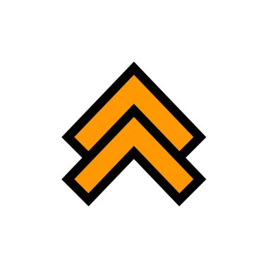 ok aşağı simge izole vektör