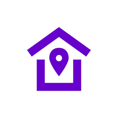 Emlak simgesi vektör illüstrasyonu