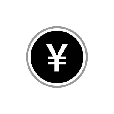 yen para birimi vektör simgesi. para birimi resimleme.