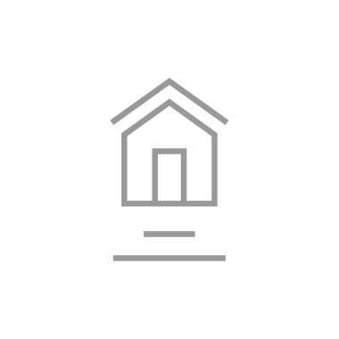 Emlak simgesi vektör illüstrasyonu