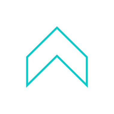 Bir ev simgesinin vektör illüstrasyonu