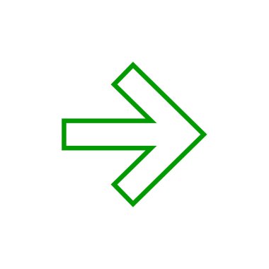 ok simgesi vektör illüstrasyonu