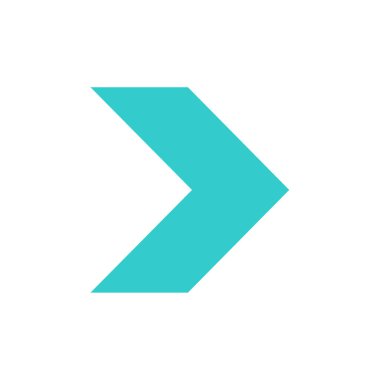 ok işareti simgesi, vektör çizimi