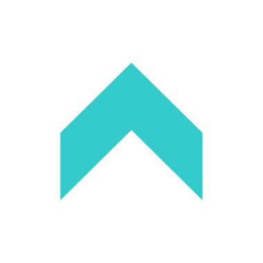 Beyaz arkaplanda basit ev simgesi