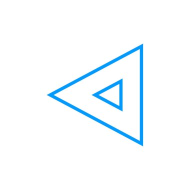 ok vektörü ince çizgi simgesi