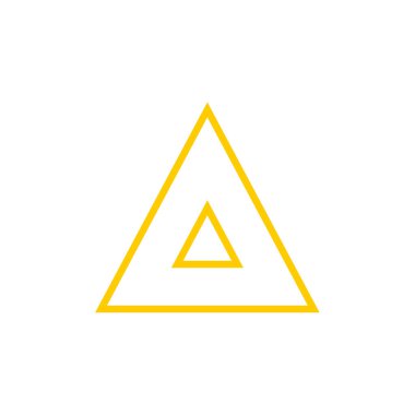 üçgen ikon tasarım vektörü