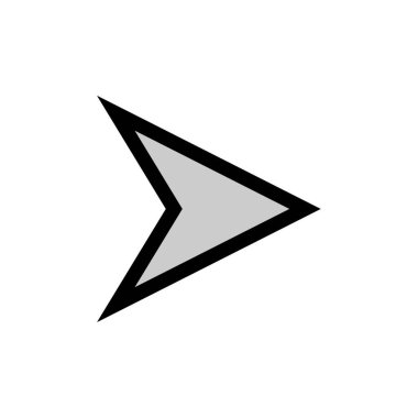 ok simgesi, vektör illüstrasyonu