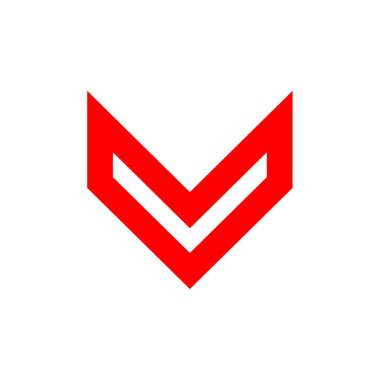 ok basit simgesi, vektör çizim