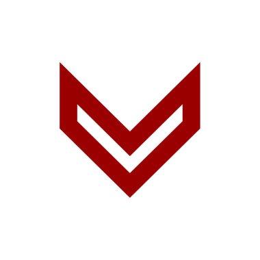 ok basit simgesi, vektör çizim