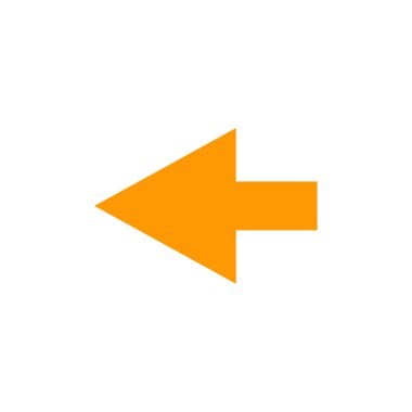 ok basit simgesi, vektör çizim