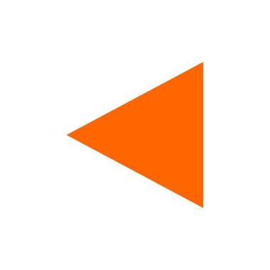 ok basit simgesi, vektör çizim