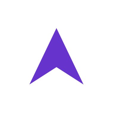 ok basit simgesi, vektör çizim