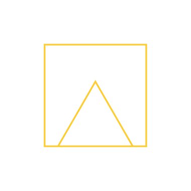 kare üçgen vektör illüstrasyonu