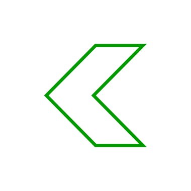 ok basit simgesi, vektör çizim