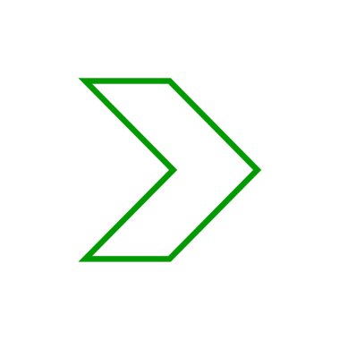 ok basit simgesi, vektör çizim