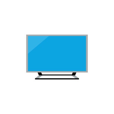 izole edilmiş monitör simgesi. düz dizayn