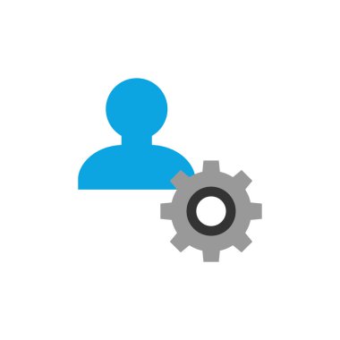 Web kullanıcı simgesi konsept vektör çizimi 