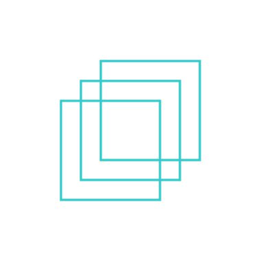 kare kare çerçeve vektör illüstrasyonu