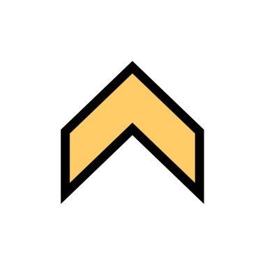 ok basit simgesi, vektör çizim