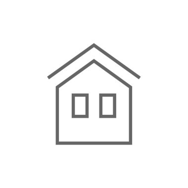 Emlak simgesi vektör illüstrasyonu