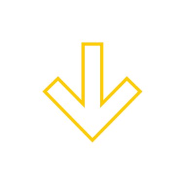 ok basit simgesi, vektör çizim