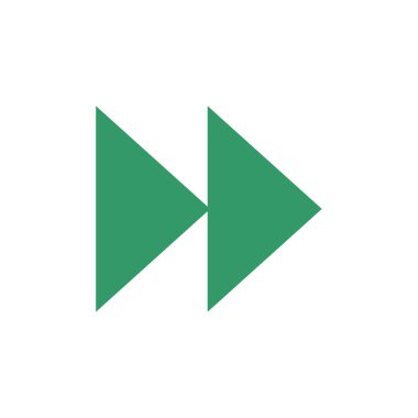 ok basit simgesi, vektör çizim