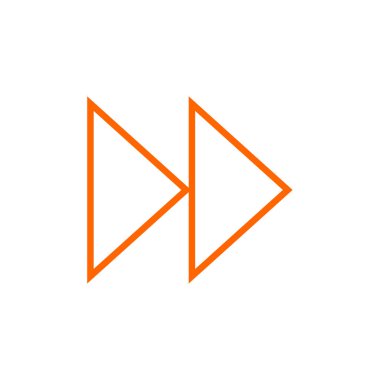 ok basit simgesi, vektör çizim