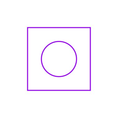 Modern b 'nin vektör illüstrasyonu kamera simgesinden yoksun