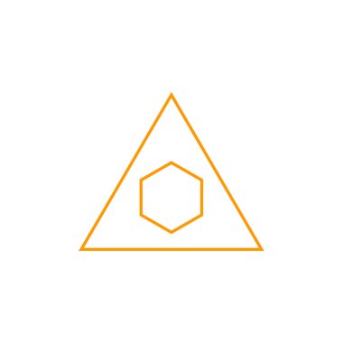 Elmas vektör tasarımının üçgen şekli