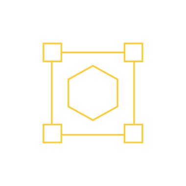 küp simge vektör çizim