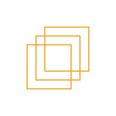 kare çerçeve tasarım şablonu vektörü