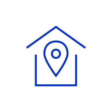 Emlak simgesi vektör illüstrasyonu