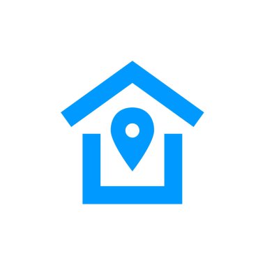 Emlak simgesi vektör illüstrasyonu