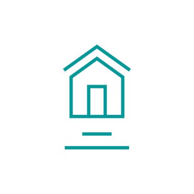 Emlak simgesi vektör illüstrasyonu