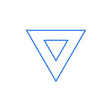 üçgen şekil logo vektör tasarımı